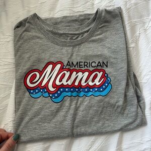 Gray American Mama Shirt